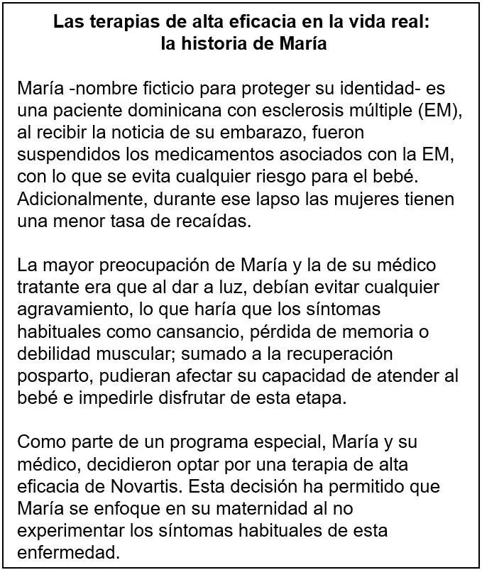 Las terapias de alta eficacia en la vida real:  la historia de María